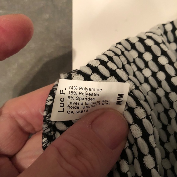 Classic polka dot dress Luc Fontaine dress , blue and white, gently worn - Picture 6 of 7